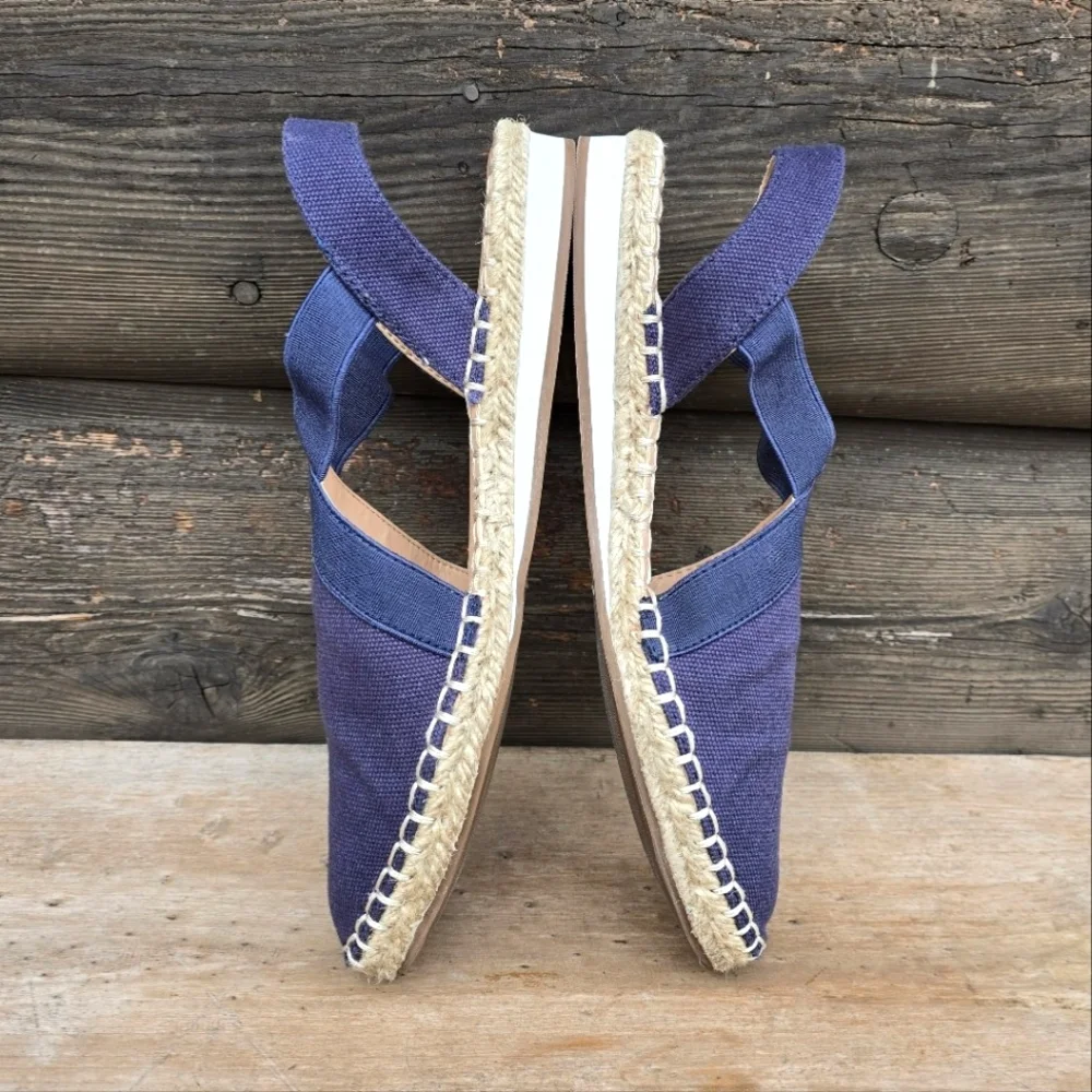Lucky Brand Rifka Coastal Boho Slingback Espadrille Flats. Women's Size 8M